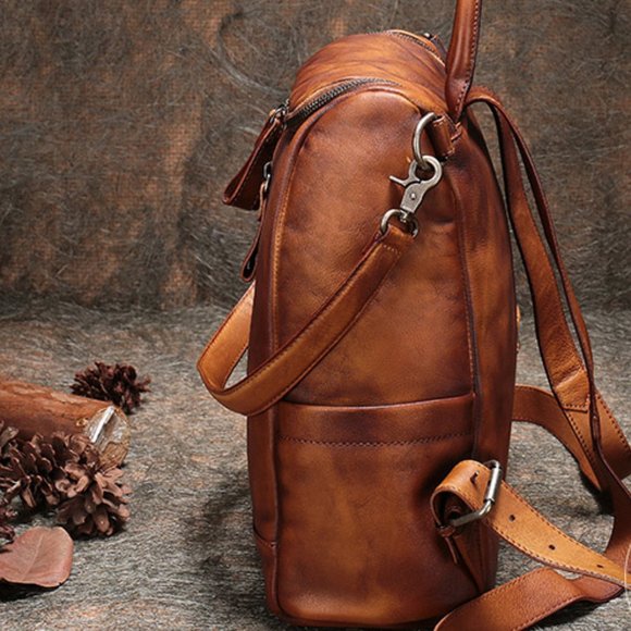 Women\'s large handbag leather lady shoulder backpa main image 6